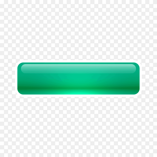 Shiny glossy web button on transparent background PNG