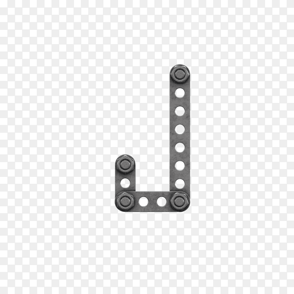 Alphabet letter J design on transparent background PNG