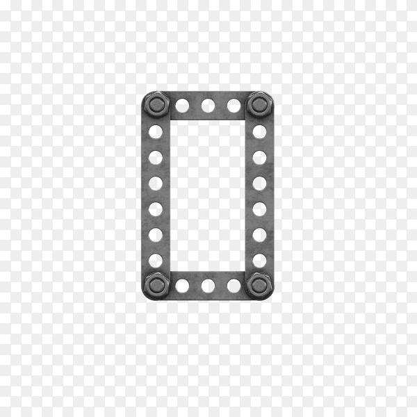 Alphabet letter O design on transparent background PNG