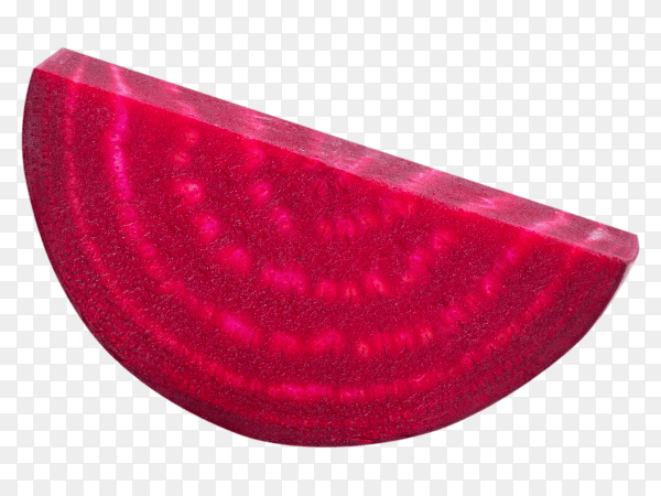 Beetroot slice isolated on transparent background PNG