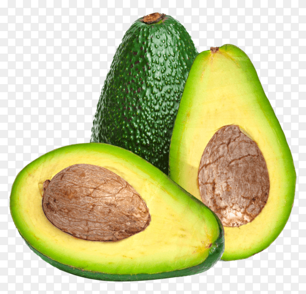 Delicious avocado isolated on transparent background PNG