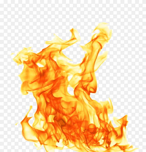 Fire flames on transparent background PNG