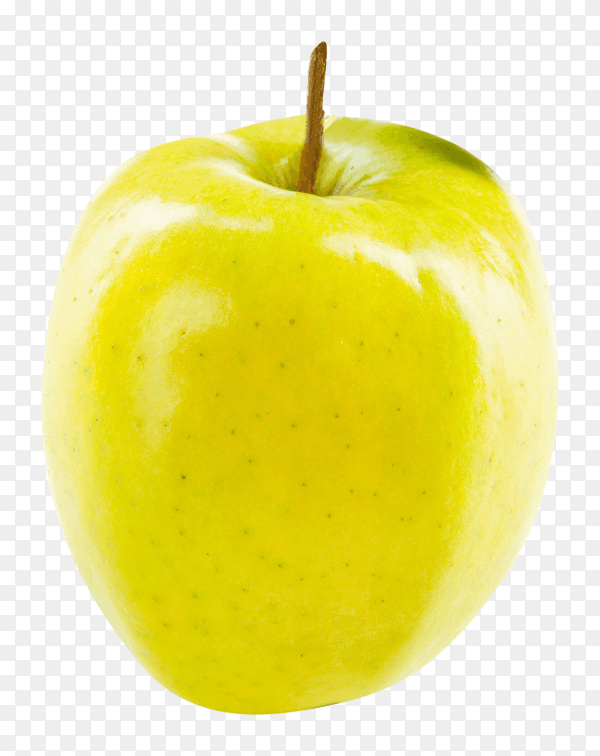 Fresh green apple on transparent background PNG