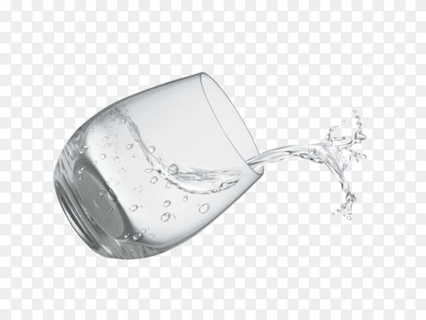 Glass of water on transparent background PNG