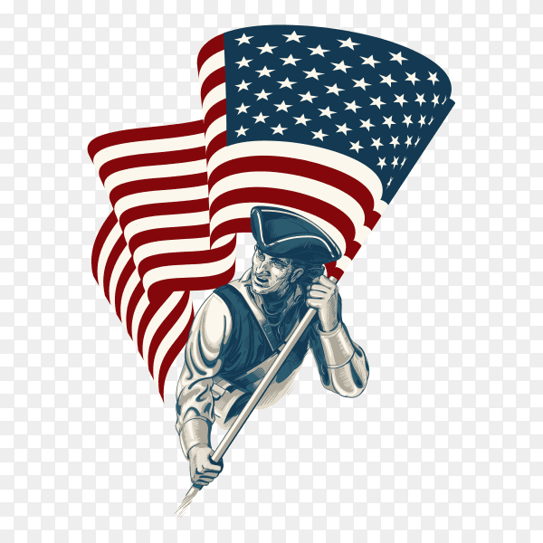 Independence Day - Fourth of July on transparent background PNG