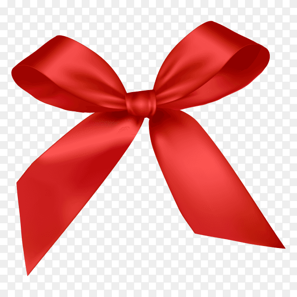 Little Red Bow Tie on transparent background PNG