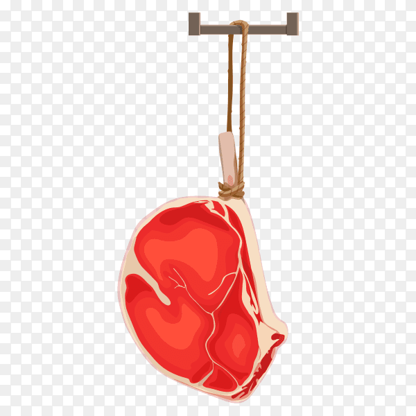 Meat isolated on transparent background PNG