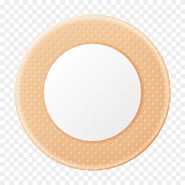 Medical adhesive plaster illustration on transparent background PNG
