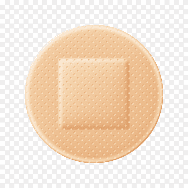 Medical adhesive plaster isolated on transparent background PNG
