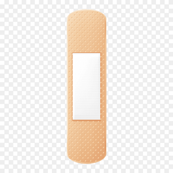 Medical plaster isolated on transparent background PNG
