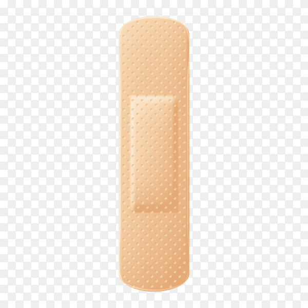 Medical plaster perforated on transparent background PNG