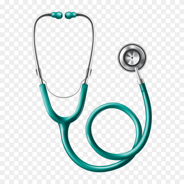 Medical stethoscope icon illustration on transparent background PNG