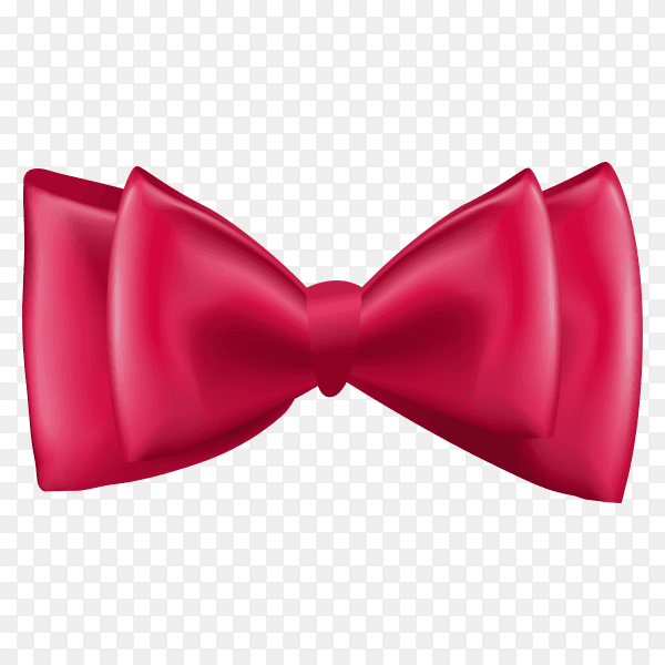 Pink Bow isolated on transparent background PNG