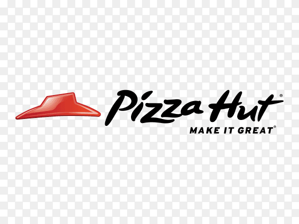 Pizza hut logo on transparent background PNG