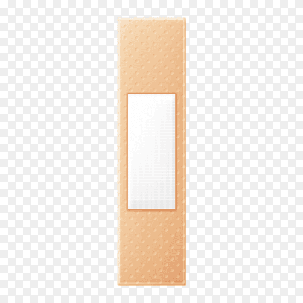 Plaster medical realistic on transparent background PNG