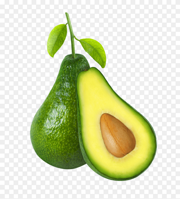 Avocado isolated on transparent background PNG