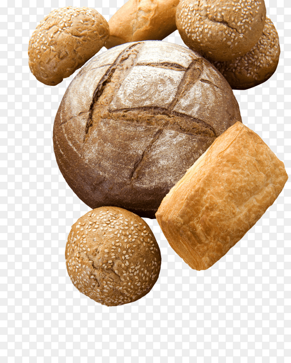 Bakery Bread isolated on transparent background PNG