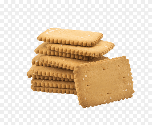 Biscuit sweet cookie on transparent background PNG