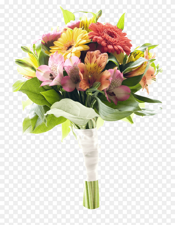 Bridal bouquet on transparent background PNG