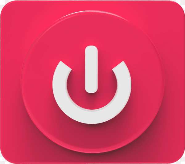 Button play on music concept social media 3d visualization on transparent background PNG