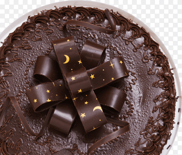 Cake chocolate isolated on transparent background PNG