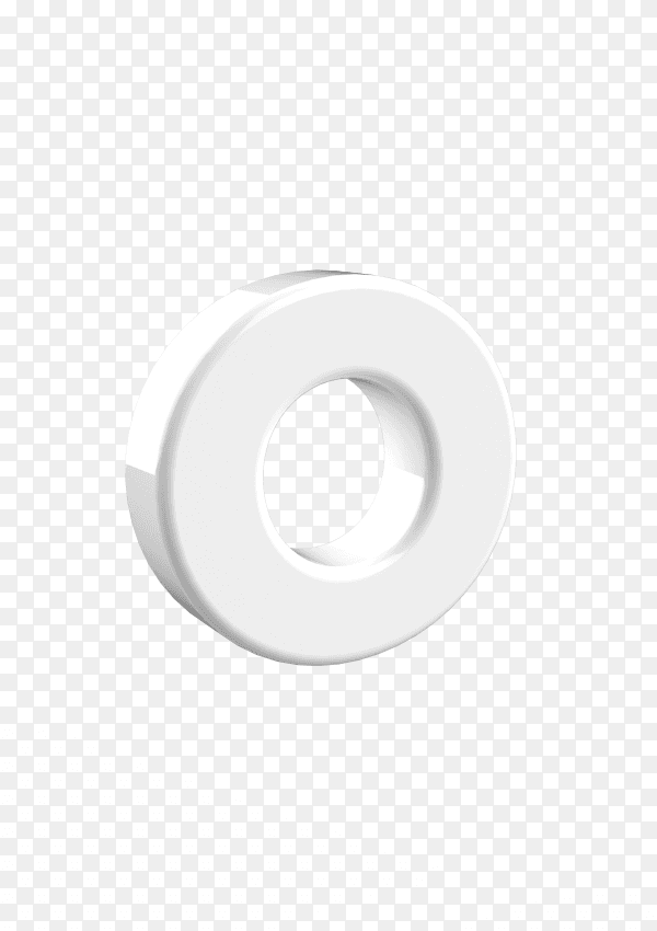 Capital letter O on transparent background PNG