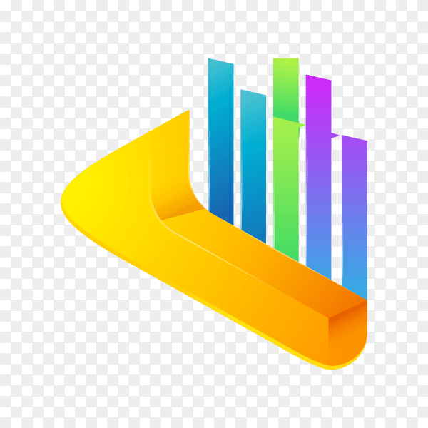 Colorful Building logo design template on transparent background PNG