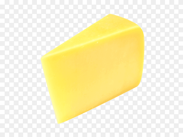 Delicious Piece of swiss cheese isolated on transparent background PNG