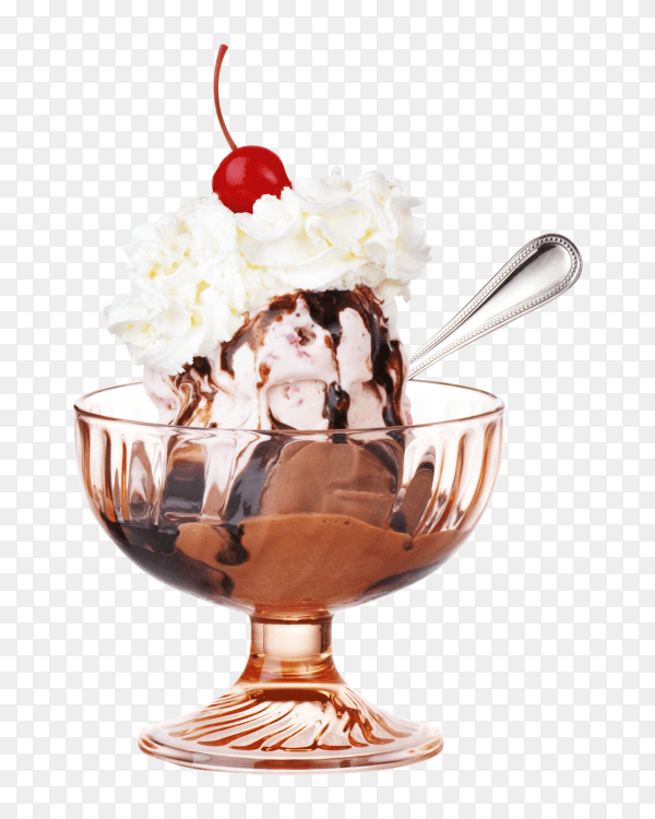 Delicious ice cream on transparent background PNG