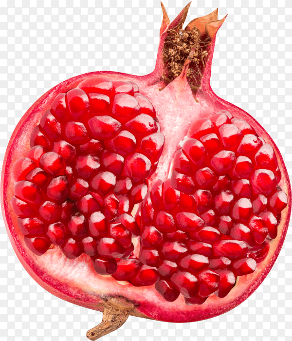 Delicious pomegranate on transparent background PNG