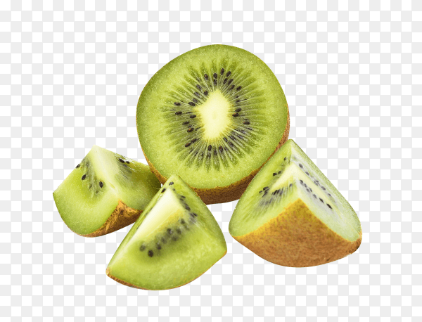 Fresh Kiwi fruit isolated on transparent background PNG