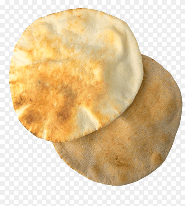 Fresh Pita bread isolated on transparent background PNG