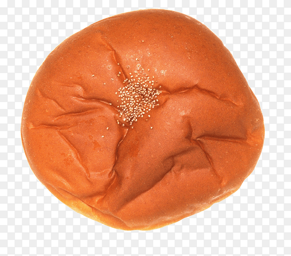 Fresh bread bun on transparent background PNG