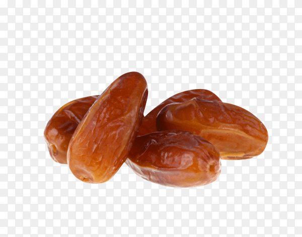 Fresh dates on transparent background PNG