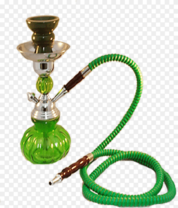 Green Hookah isolated on transparent background PNG