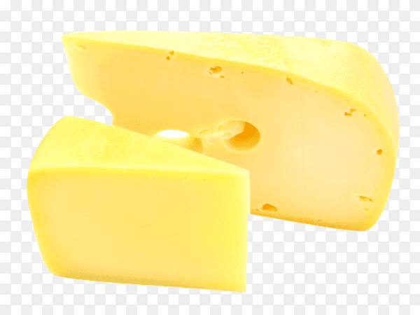 Hard cheese isolated on transparent background PNG
