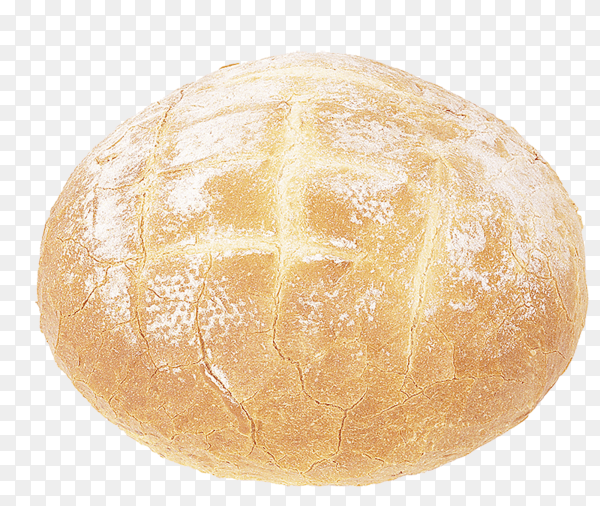 Homemade bread roll on transparent background PNG