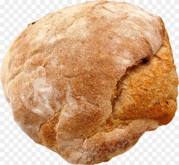 Homemade sourdough bakery bread healthy on transparent background PNG