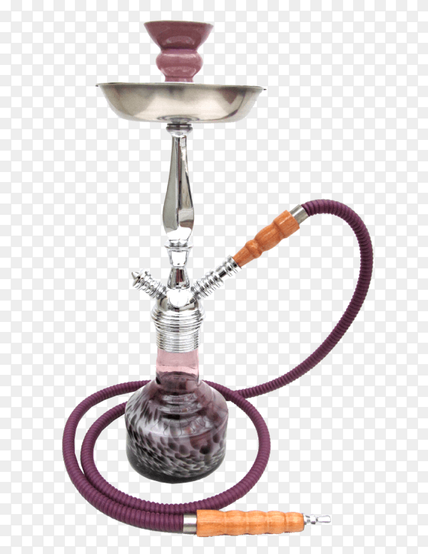 Purple Hookah isolated on transparent background PNG