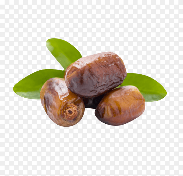 Ramadan dried dates on transparent background PNG