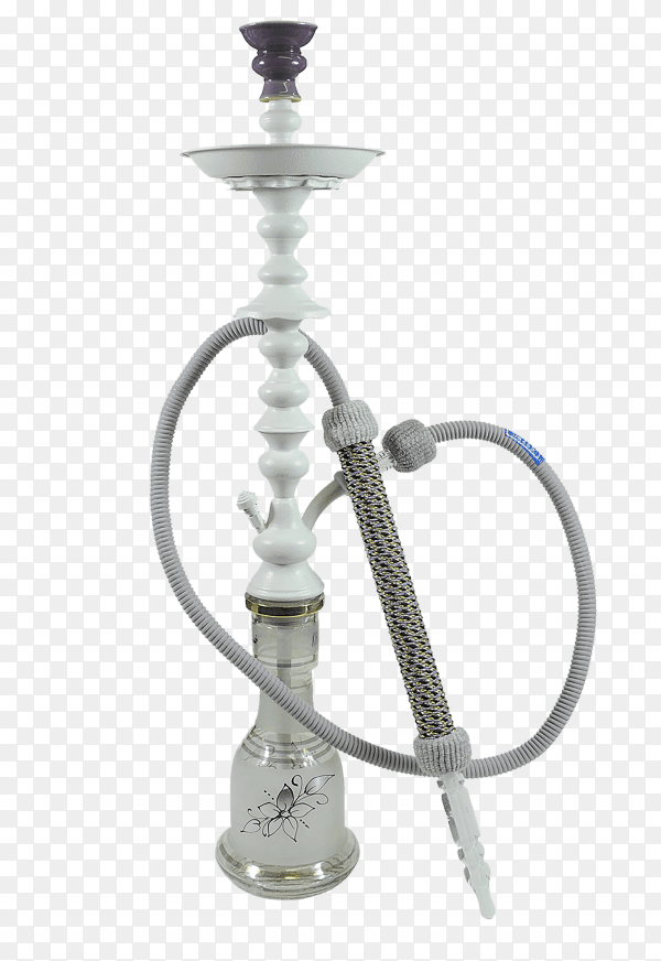 Realistic hookah isolated on transparent background PNG