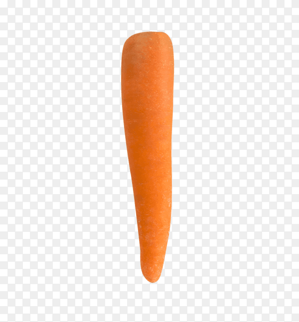 Ripe carrot isolated on transparent background PNG