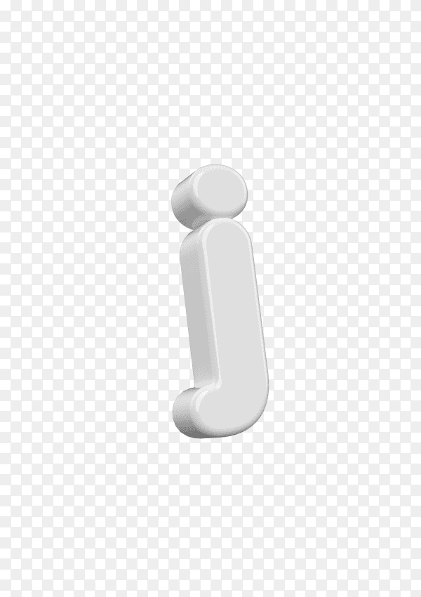 Small letter j on transparent background PNG