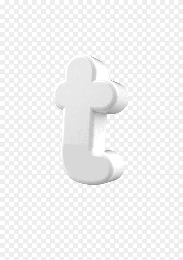 Small letter t on transparent background PNG