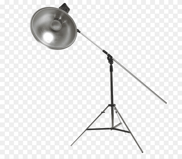 Studio lighting isolated on transparent background PNG