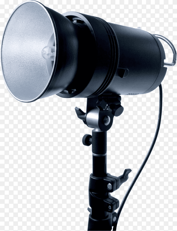 Studio spotlight isolated on transparent background PNG