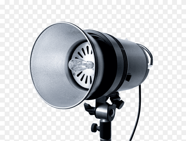 Studio spotlight on transparent background PNG