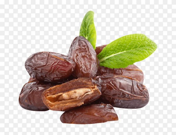 Sweet fresh dates isolated on transparent background PNG