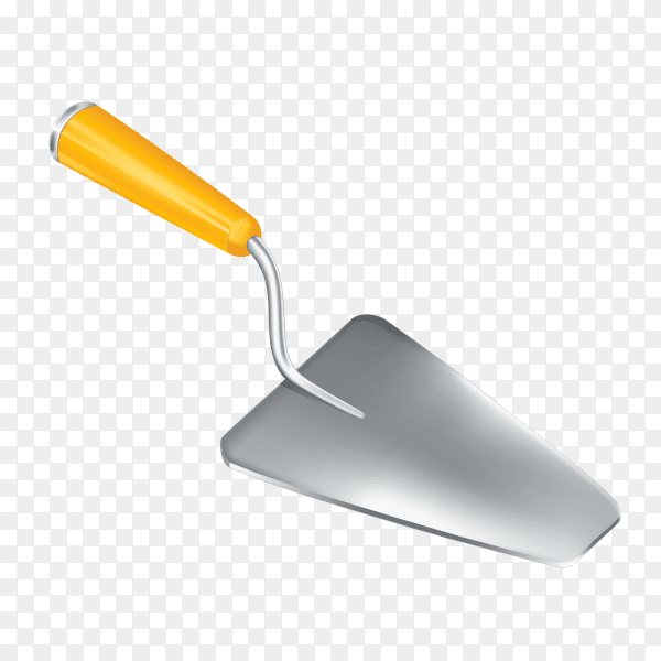 Trowel isolated on transparent background PNG