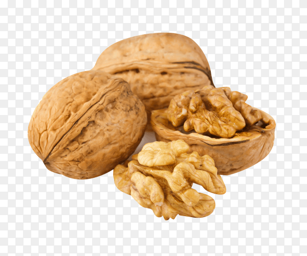Walnuts isolated on transparent background PNG